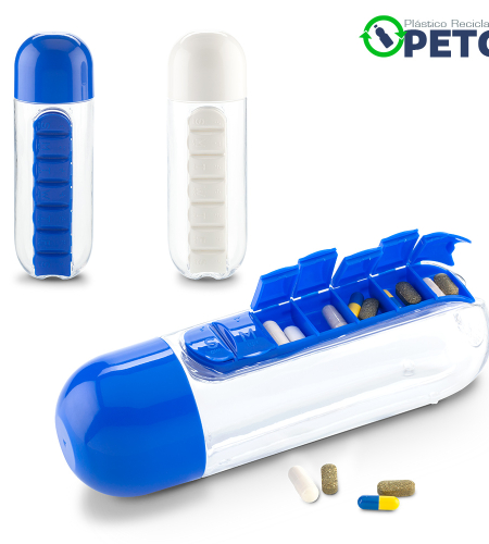 Ref. MU-322 Botilito Plástico Pillbox 750ml
