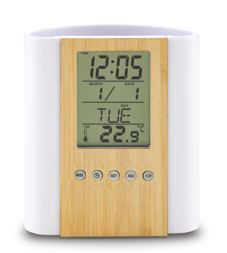 Ref. OF-597 Reloj Portaboligrafo Crystal Bamboo