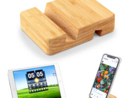 Ref. TE-407-1 Soporte para Móviles y Tablets Bamboo