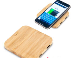 Ref. TE-463-1 Cargador Inalambrico Bamboo Square II