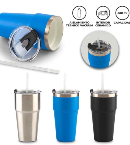 Ref. MU-409 MUG METALICO LUMIX 600ml