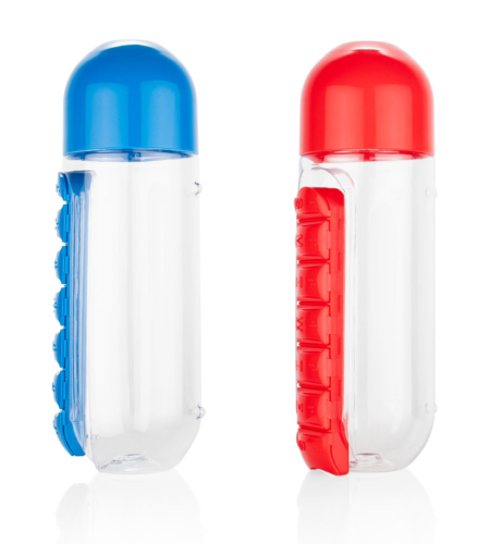 Ref. BE0416 Botella con Pastillero Albus 750 ml / 25 Oz