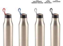 Ref. MU-413 BOTILITO METALICO PLUGSY 750ml