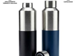 Ref. MU-455 Botilito Metálico Cuppa 600 ml