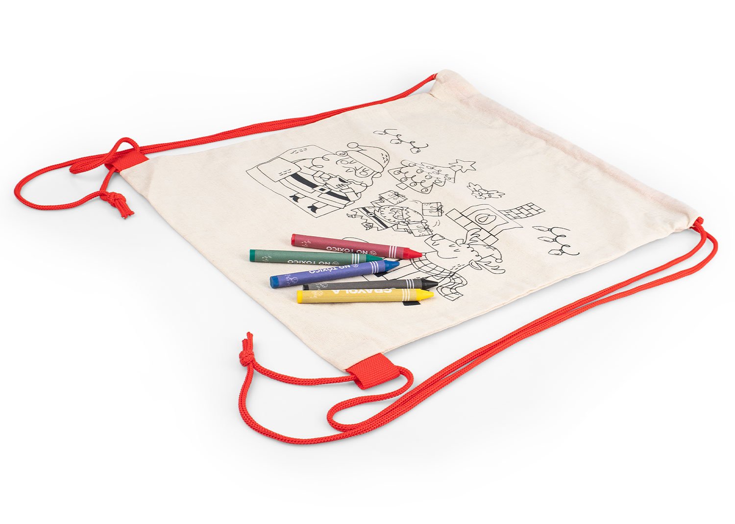 Ref. BO0512 Bolsa para colorear Santa - Imagen 3