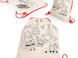 Ref. BO0512 Bolsa para colorear Santa