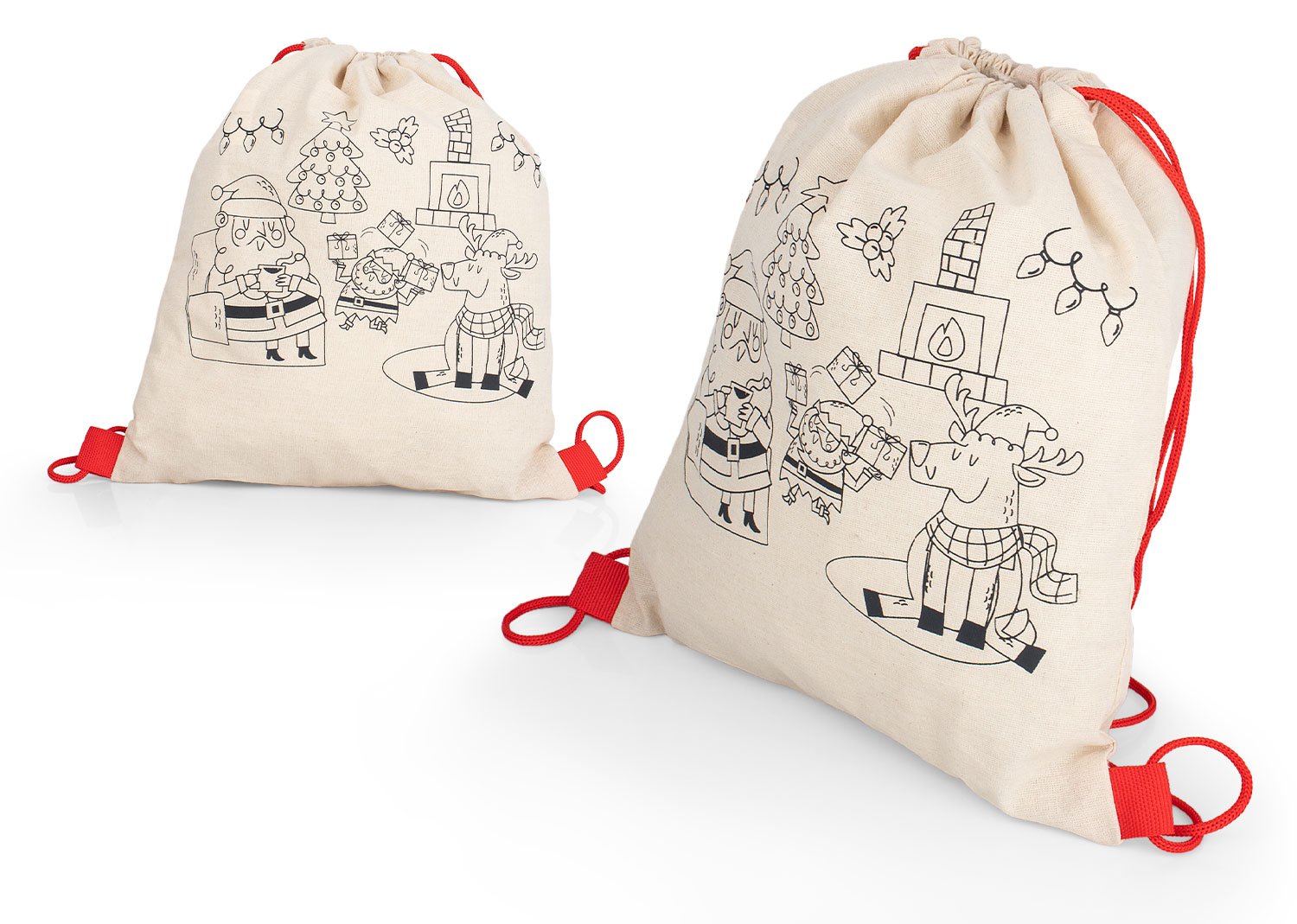 Ref. BO0512 Bolsa para colorear Santa - Imagen 2