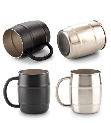 Ref. MU-463 MUG METÁLICO BEER 600ML